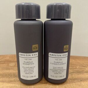 Kristin Ess The One Purple Shampoo and Conditioner Duo 10 oz NEW Sealed